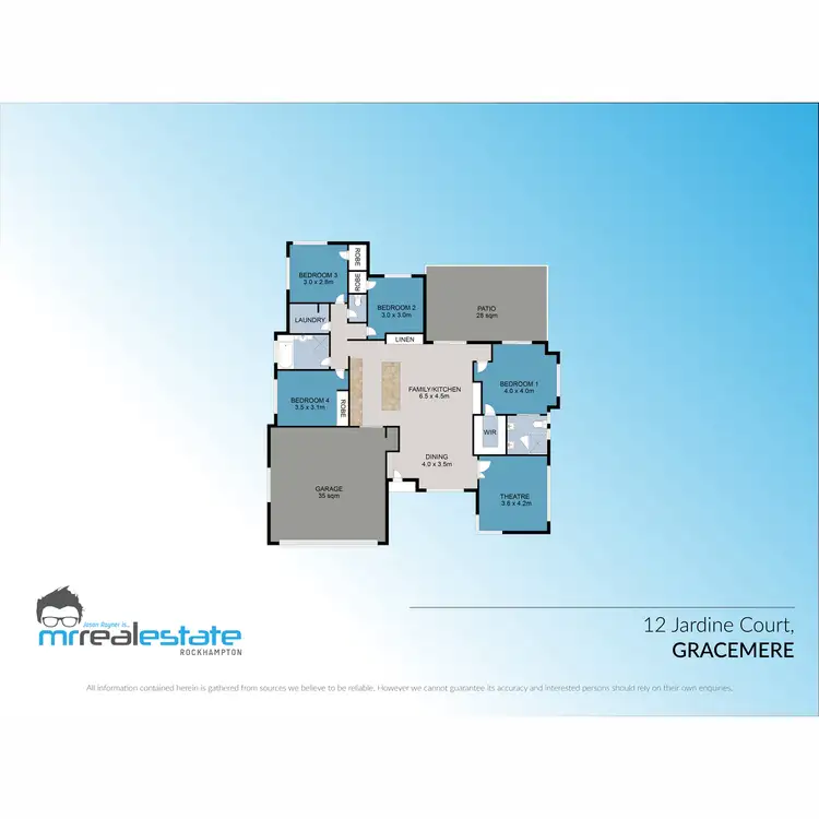Floorplan of Homely house listing, 12 Jardine Court, Gracemere QLD 4702