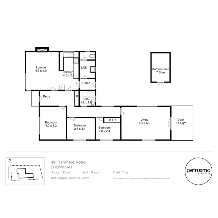 Floorplan of Homely house listing, 48 Tranmere Road, Howrah TAS 7018