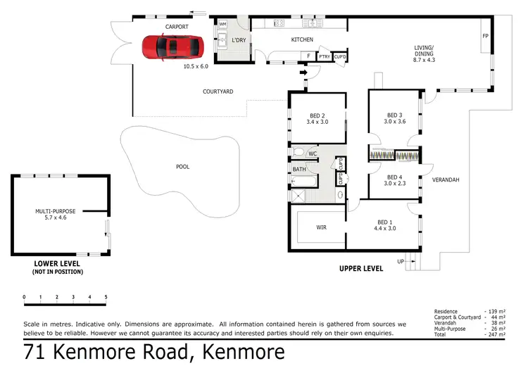 Floorplan of Homely house listing, 71 Kenmore Road, Kenmore QLD 4069