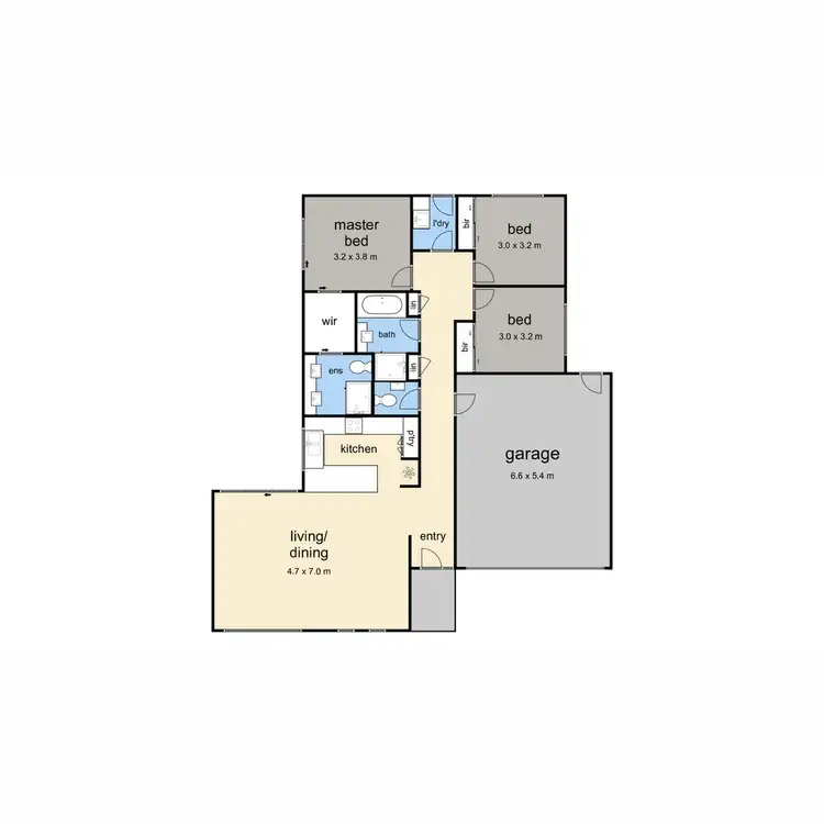Floorplan of Homely house listing, 16 Bella Vista Mews, Rosebud VIC 3939
