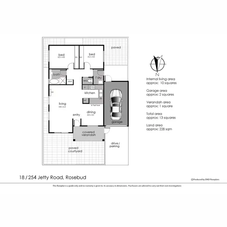 Floorplan of Homely house listing, 18/254 Jetty Road, Rosebud VIC 3939