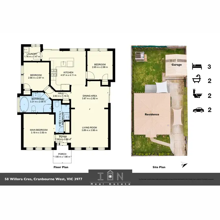 Floorplan of Homely house listing, 58 Willora Crescent, Cranbourne West VIC 3977