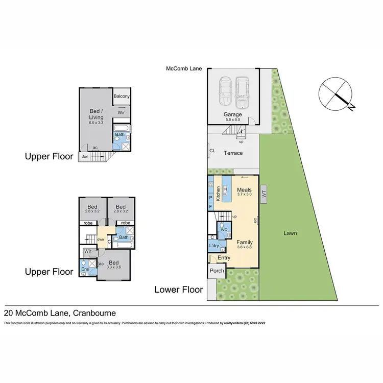 Floorplan of Homely house listing, 20 Mccomb Lane, Cranbourne VIC 3977