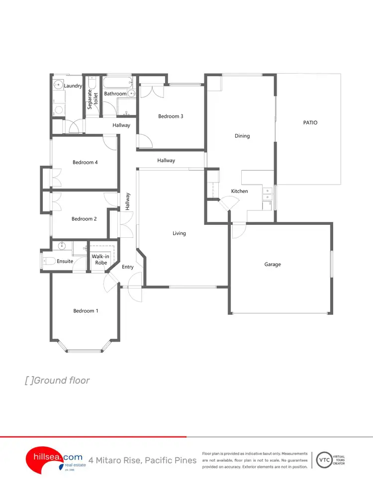 Floorplan of Homely house listing, 4 Mitaro Rise, Pacific Pines QLD 4211