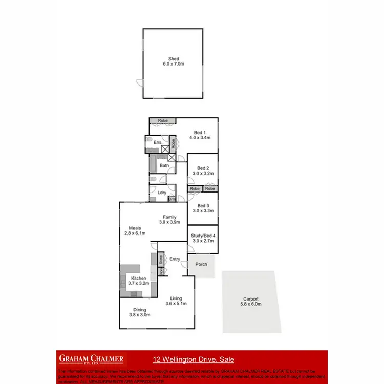 Floorplan of Homely house listing, 12 Wellington Drive, Sale VIC 3850