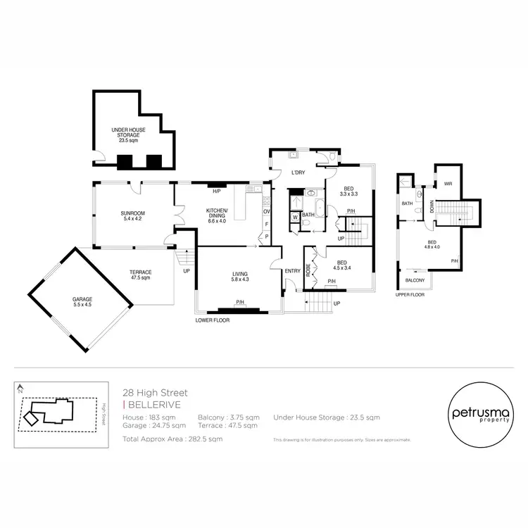 Floorplan of Homely house listing, 28 High Street, Bellerive TAS 7018