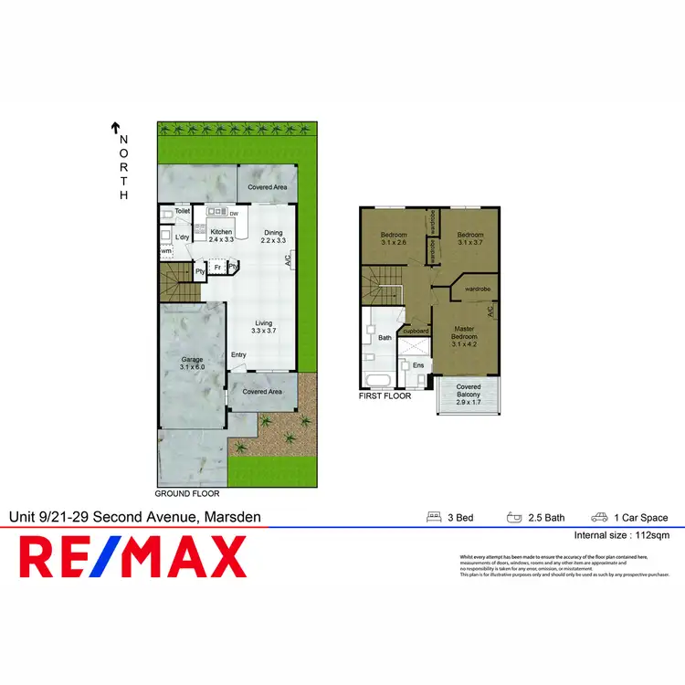 Floorplan of Homely townhouse listing, 9/21-29 Second Avenue, Marsden QLD 4132