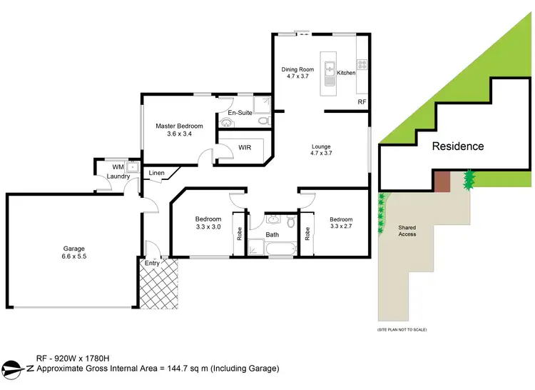 Floorplan of Homely townhouse listing, 3/3 Marlowe Avenue, Rutherford NSW 2320