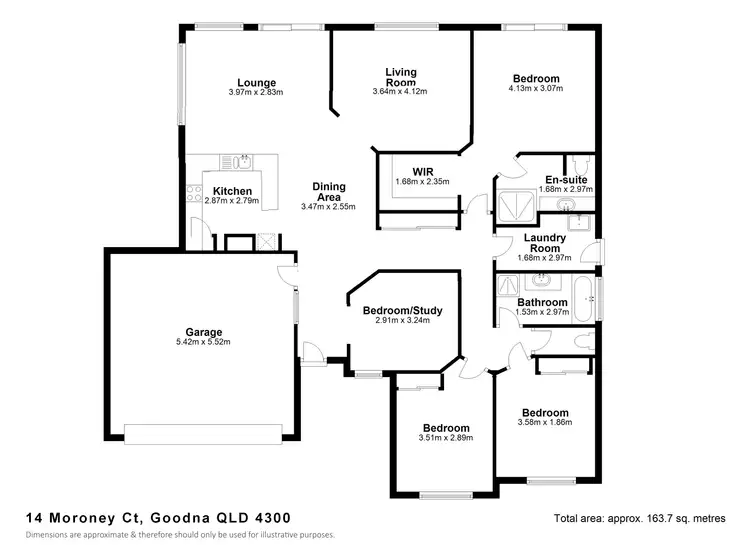 Floorplan of Homely house listing, 14 Moroney Court, Goodna QLD 4300