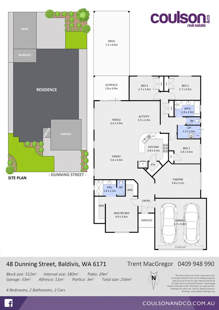 Floorplan of Homely house listing, 104/13 Dunning Street, Baldivis WA 6171