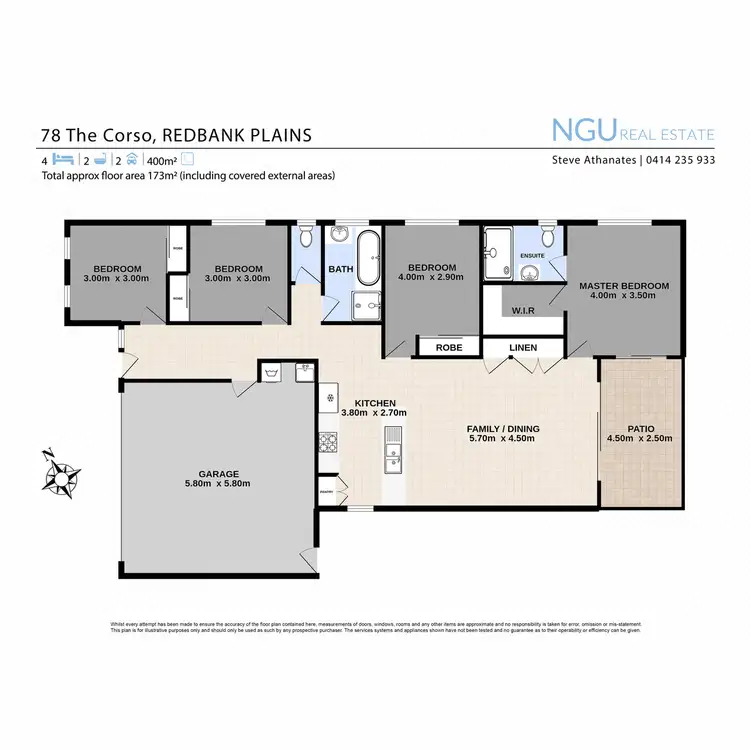 Floorplan of Homely house listing, 78 The Corso, Redbank Plains QLD 4301