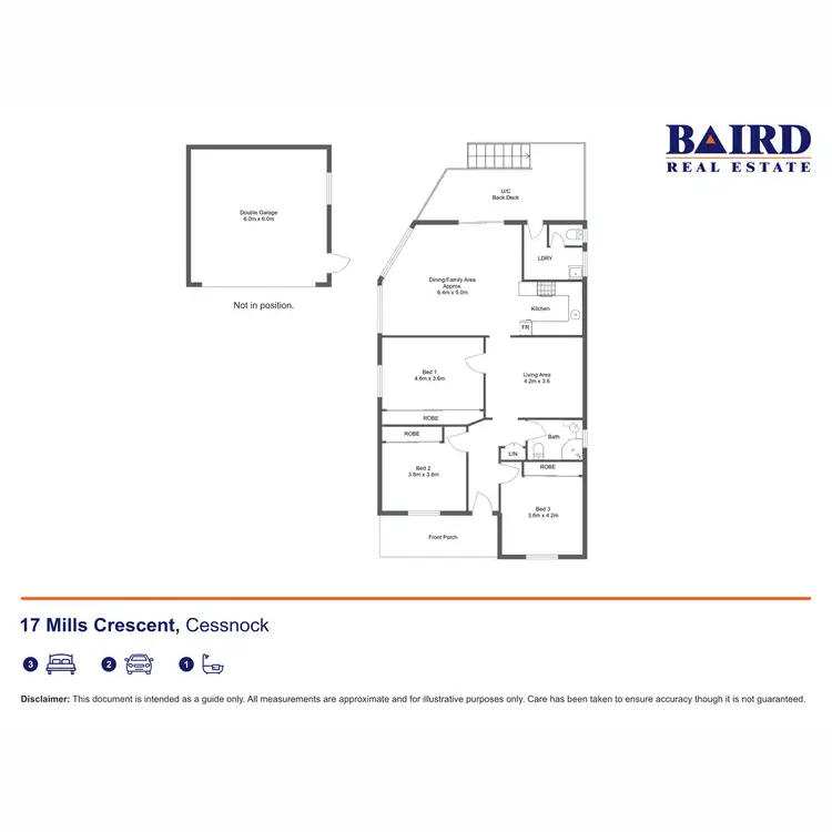 Floorplan of Homely house listing, 17 Mills Crescent, Cessnock NSW 2325