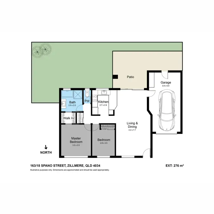 Floorplan of Homely villa listing, 163/18 Spano Street, Zillmere QLD 4034