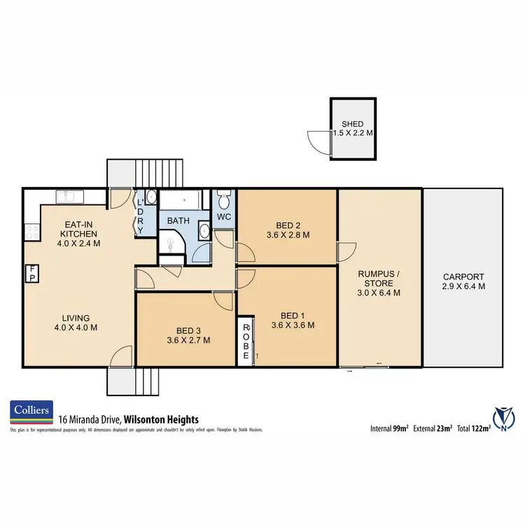 Floorplan of Homely house listing, 16 Miranda Drive, Wilsonton Heights QLD 4350