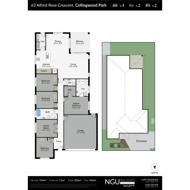 Floorplan of Homely house listing, 63 Alfred Rose Crescent, Collingwood Park QLD 4301