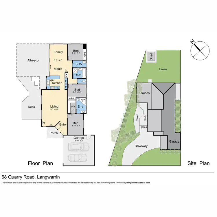 Floorplan of Homely house listing, 68 Quarry Road, Langwarrin VIC 3910