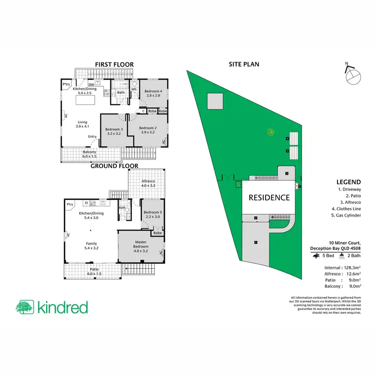 Floorplan of Homely house listing, 10 Miner Court, Deception Bay QLD 4508