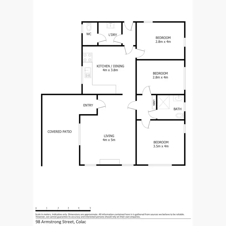 Floorplan of Homely house listing, 98 Armstrong Street, Colac VIC 3250