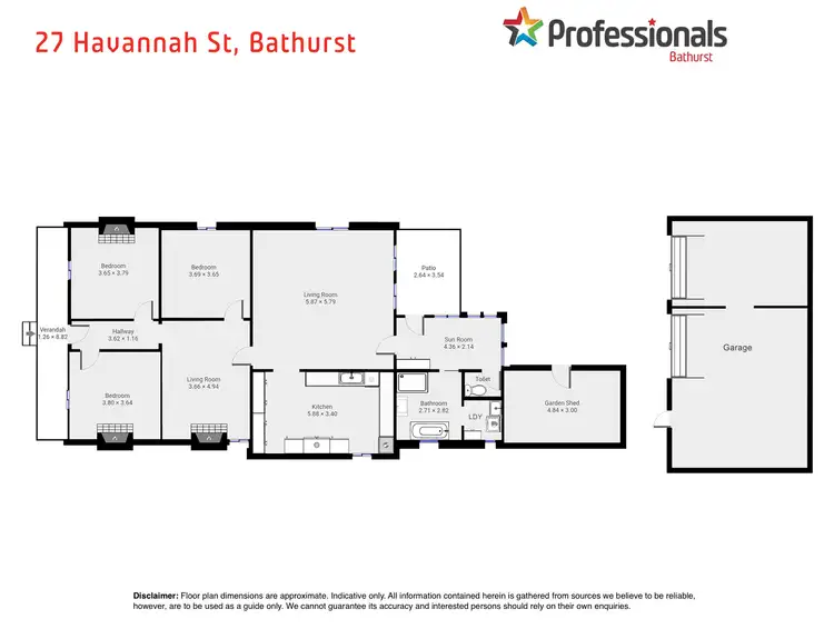 Floorplan of Homely house listing, 27 Havannah Street, Bathurst NSW 2795