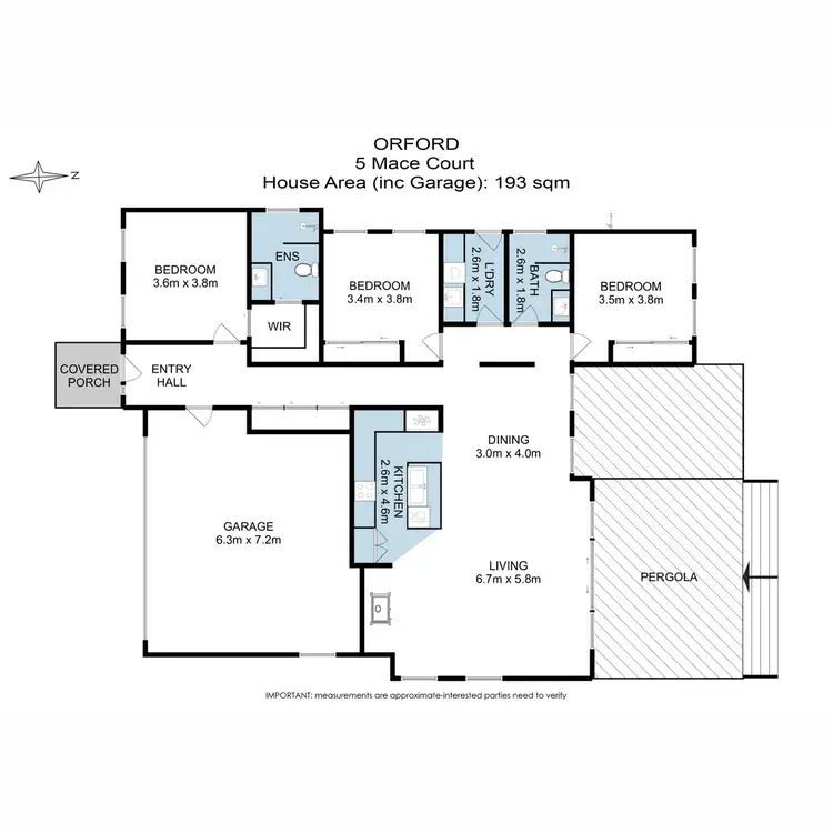 Floorplan of Homely house listing, 5 Mace Court, Orford TAS 7190