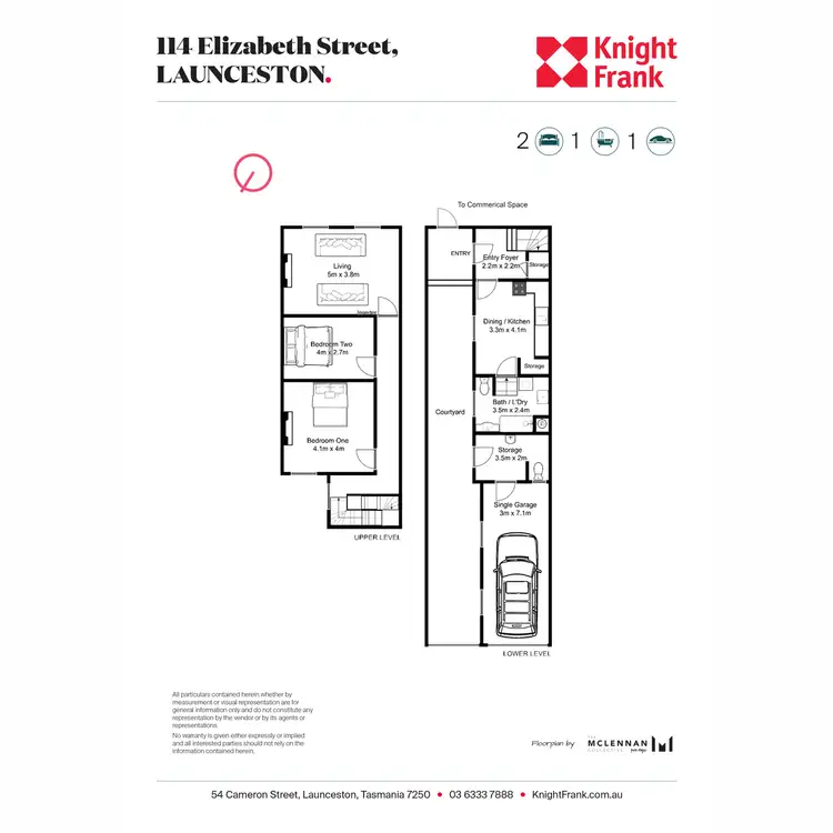 Floorplan of Homely townhouse listing, 114 Elizabeth Street, Launceston TAS 7250