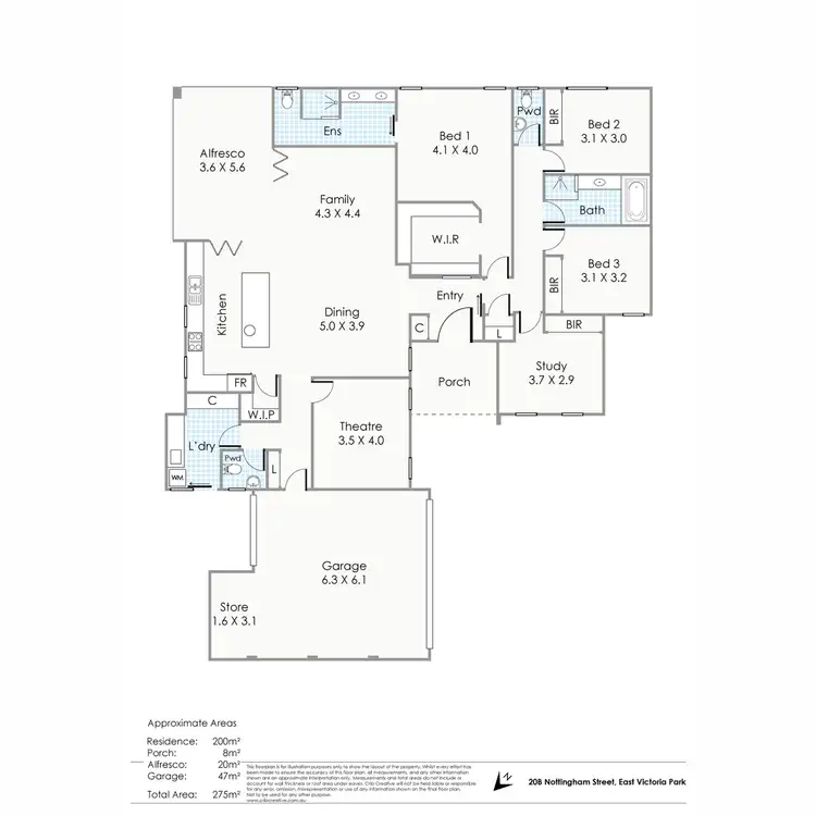 Floorplan of Homely house listing, 20B Nottingham Street, East Victoria Park WA 6101