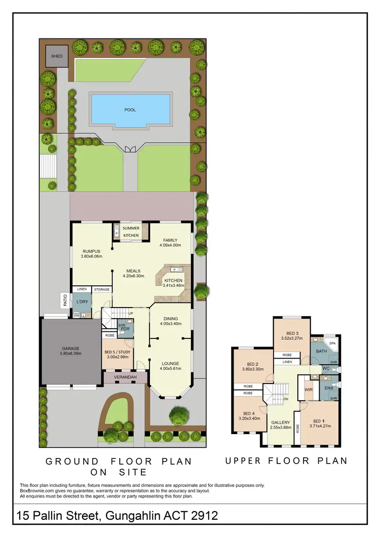 Floorplan of Homely house listing, 15 Pallin Street, Gungahlin ACT 2912