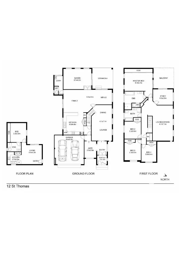 Floorplan of Homely house listing, 12 St Thomas Loop, Iluka WA 6028