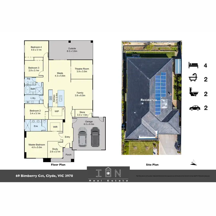 Floorplan of Homely house listing, 69 Bimberry Circuit, Clyde VIC 3978