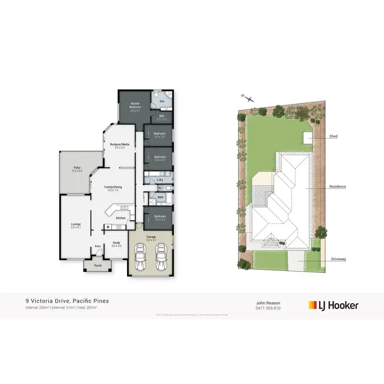 Floorplan of Homely house listing, 9 Victoria Drive, Pacific Pines QLD 4211