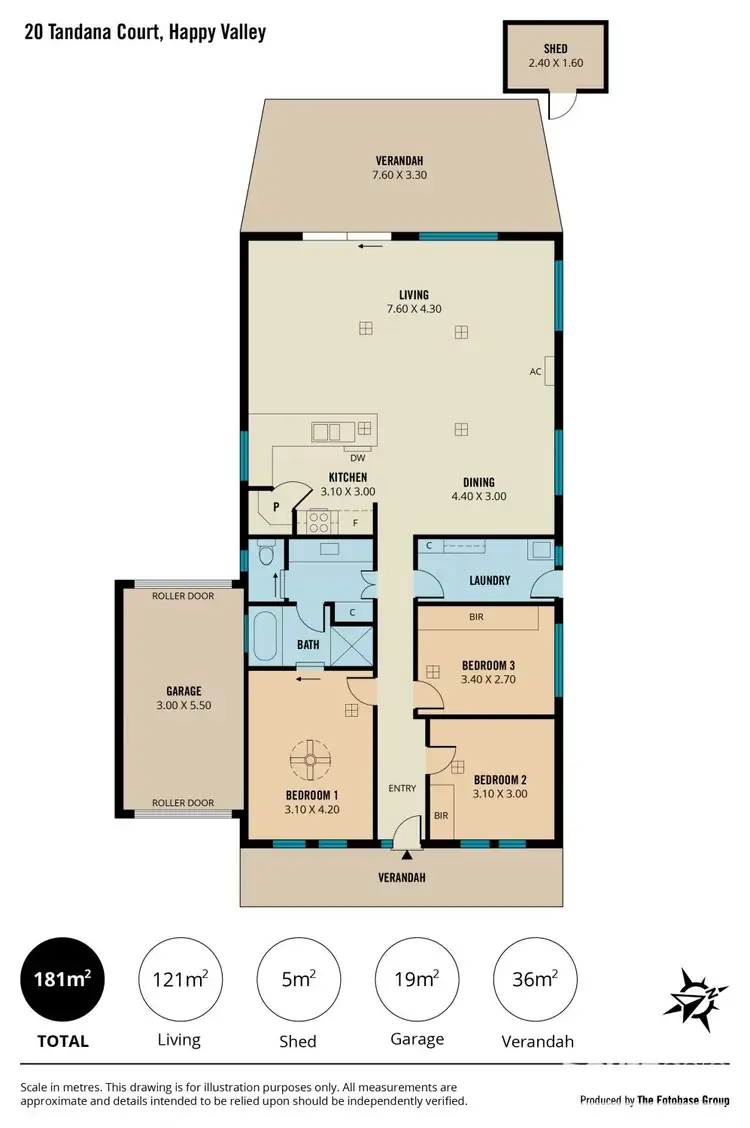 Floorplan of Homely house listing, 20 Tandana Court, Happy Valley SA 5159