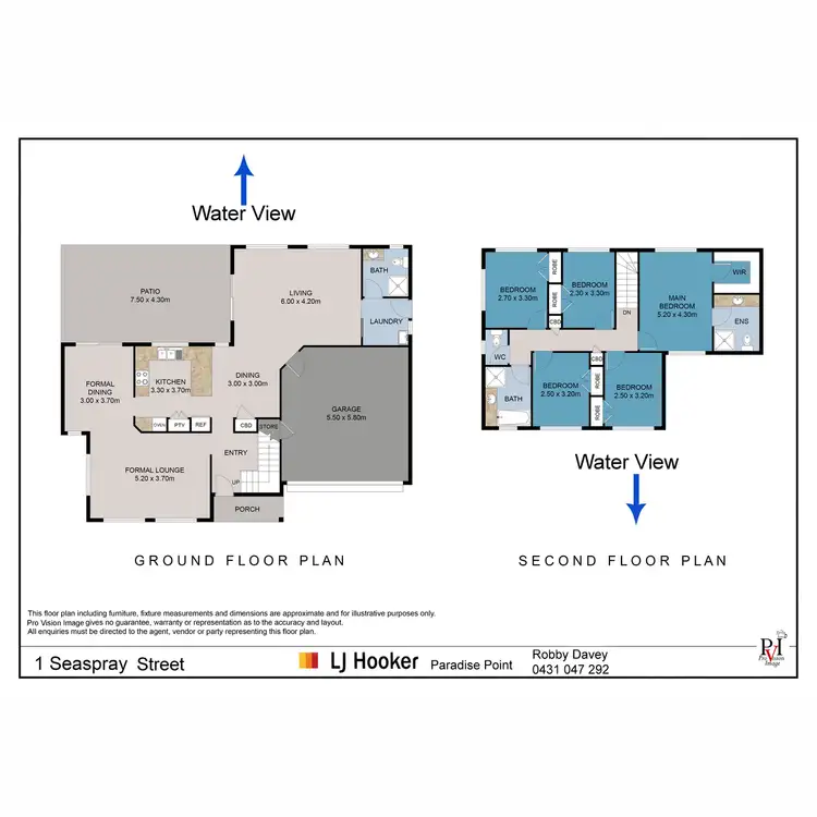 Floorplan of Homely house listing, 1 Seaspray Street, Paradise Point QLD 4216