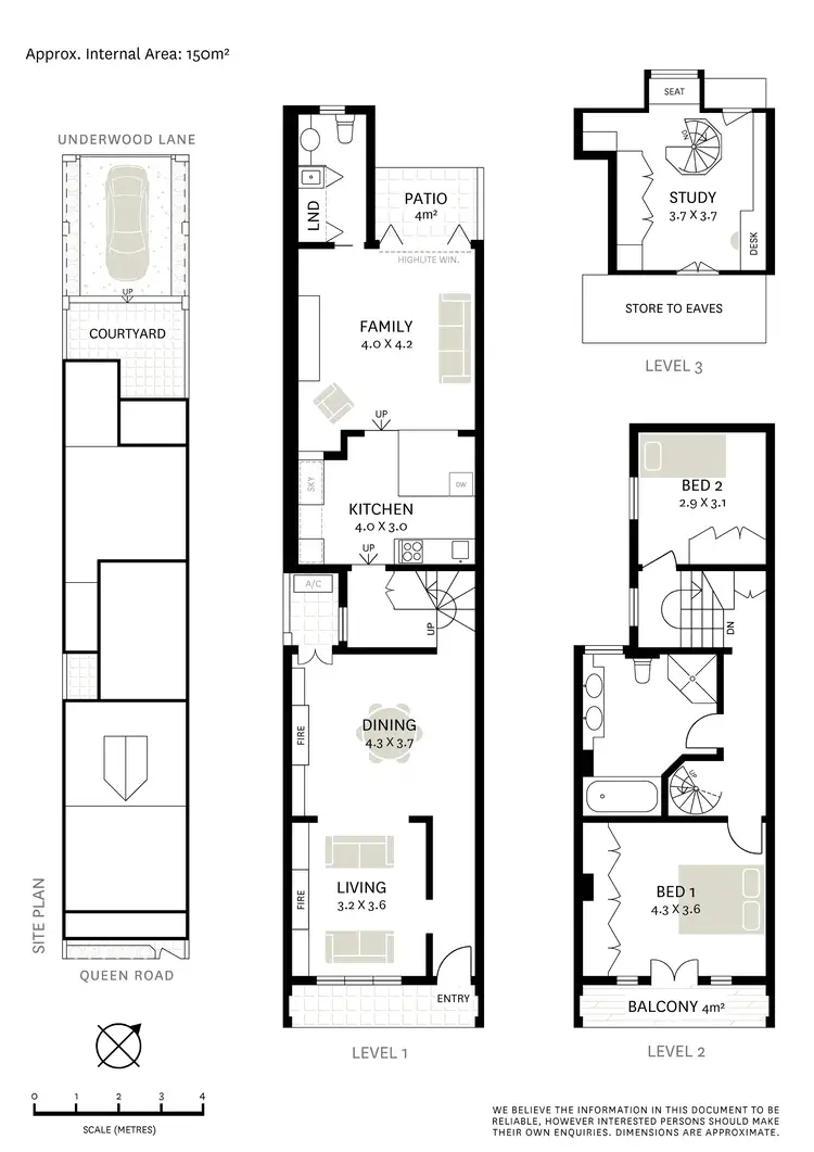 Floorplan of Homely terrace listing, 26 Queen Road, Paddington NSW 2021