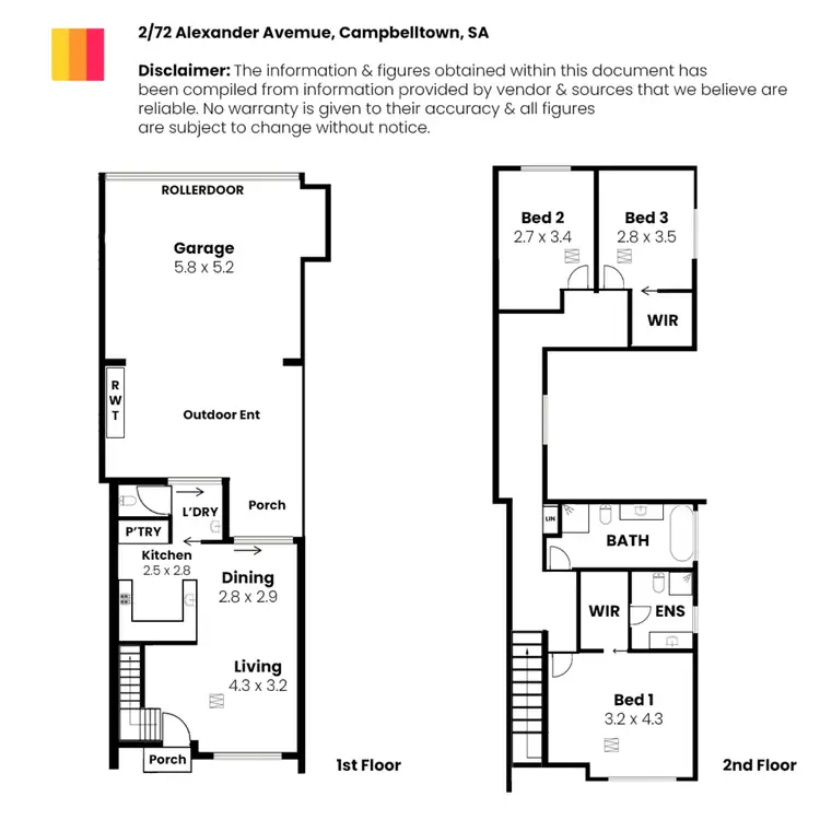 Floorplan of Homely house listing, 2 & 3/72 Alexander Avenue, Campbelltown SA 5074