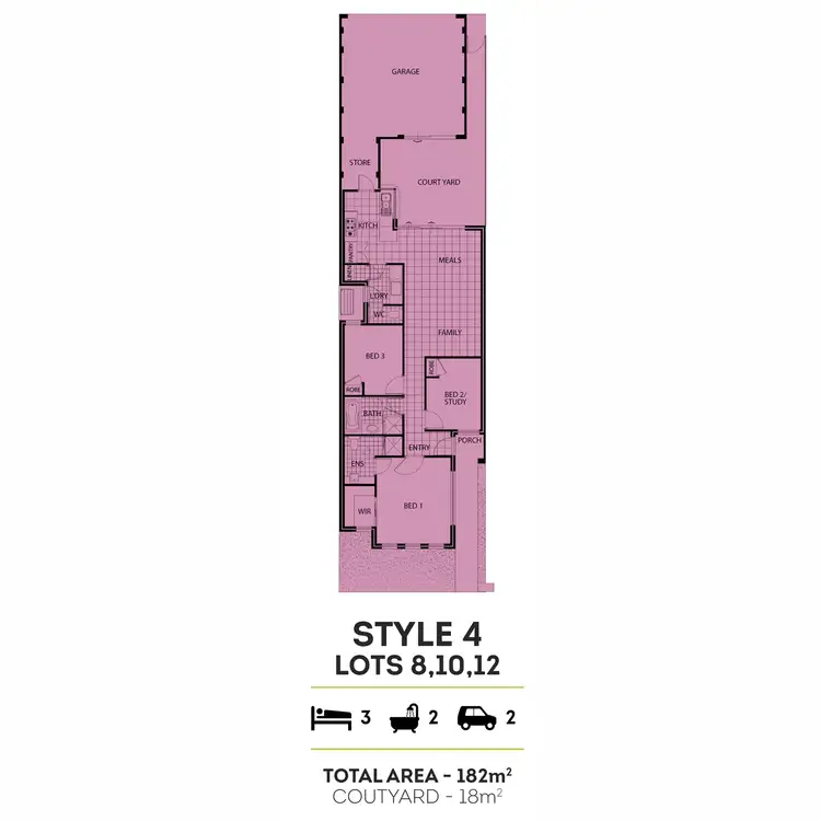 Floorplan of Homely unit listing, 8/10 Cordovan Parkway, Aveley WA 6069