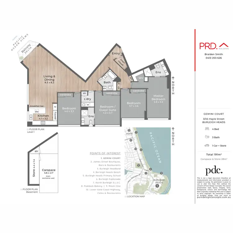 Floorplan of Homely apartment listing, 3/45 Hayle Street, Burleigh Heads QLD 4220