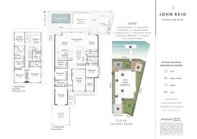 Floorplan of Homely house listing, 88 Clear Island Road, Broadbeach Waters QLD 4218