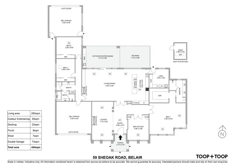 Floorplan of Homely house listing, 59 Sheoak Road, Belair SA 5052