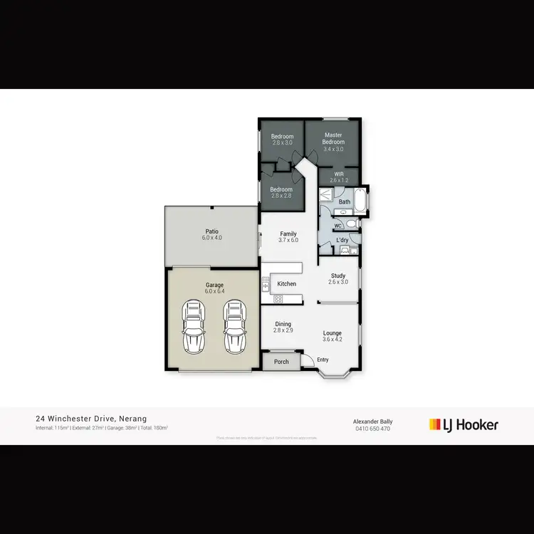 Floorplan of Homely house listing, 24 Winchester Drive, Nerang QLD 4211