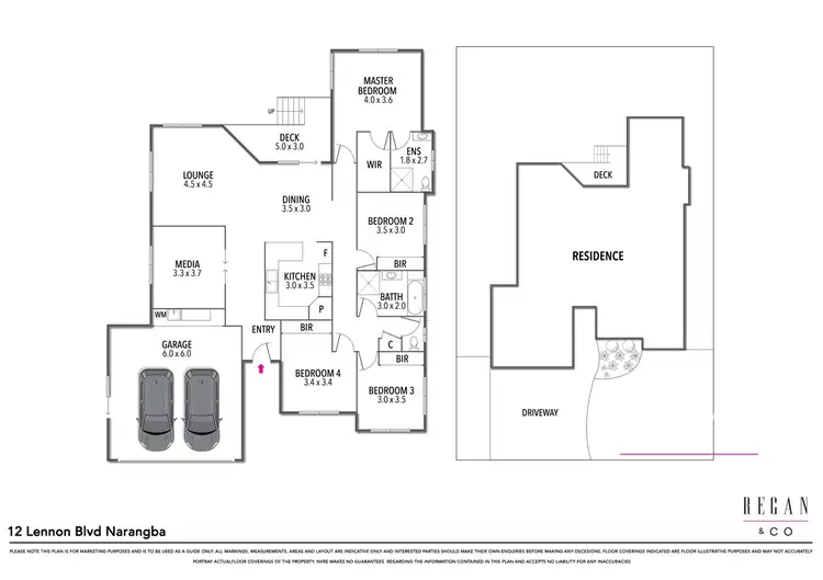 Floorplan of Homely house listing, 12 Lennon Boulevard, Narangba QLD 4504