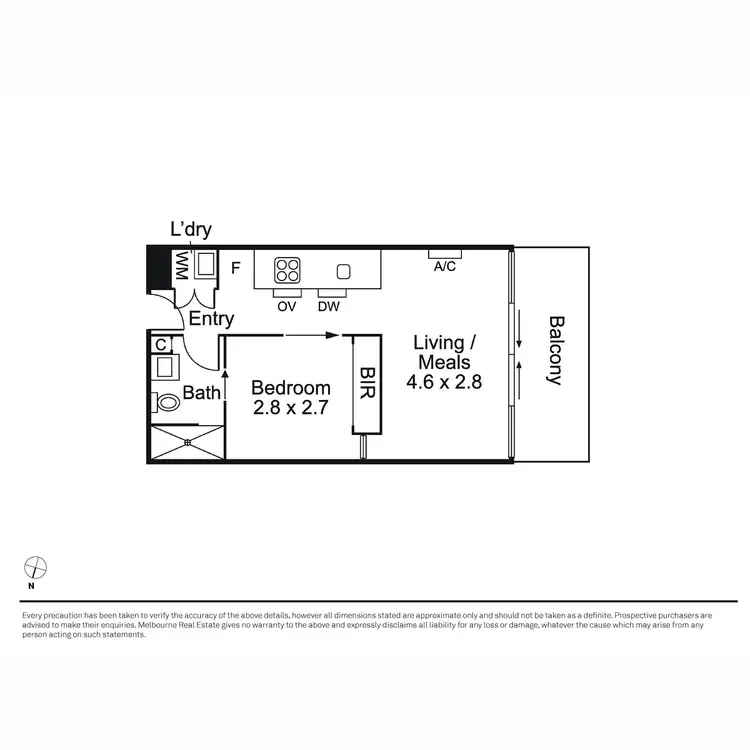 Floorplan of Homely apartment listing, 1109/39 Coventry Street, Southbank VIC 3006