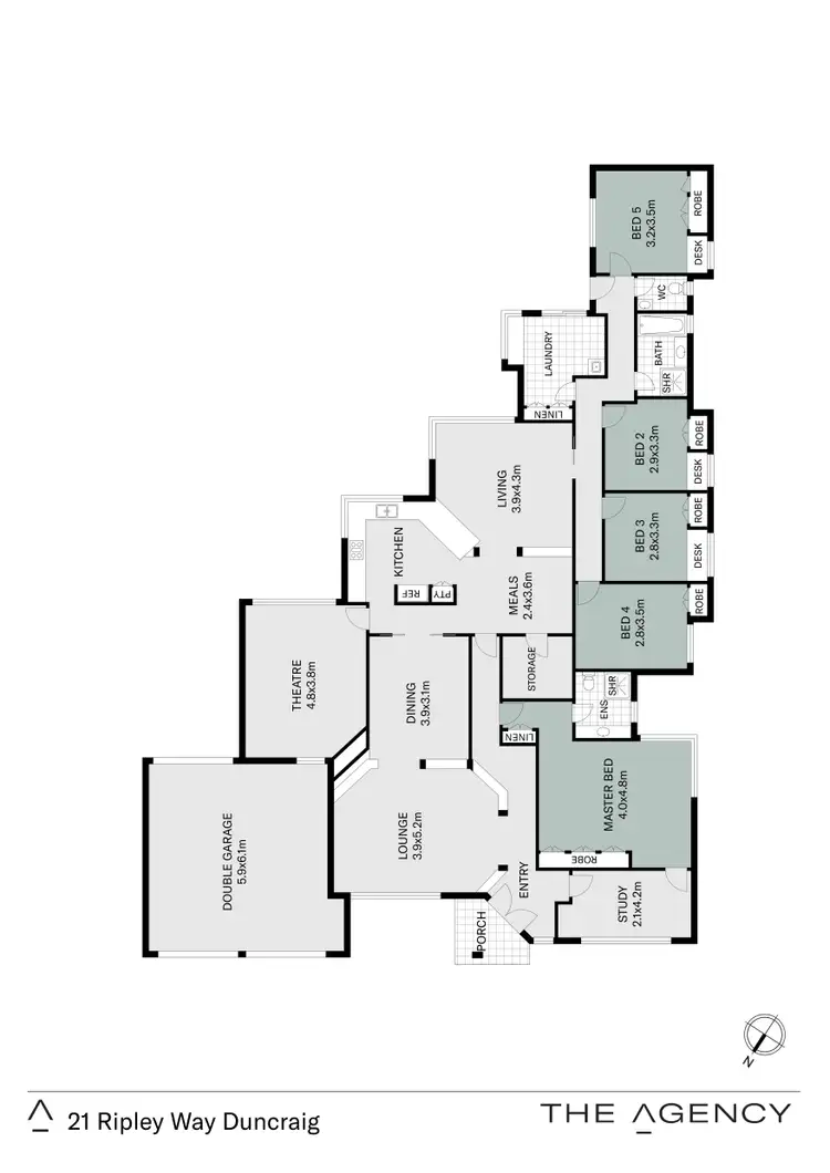 Floorplan of Homely house listing, 21 Ripley Way, Duncraig WA 6023