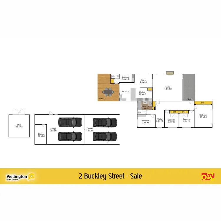 Floorplan of Homely house listing, 2 Buckley Street, Sale VIC 3850