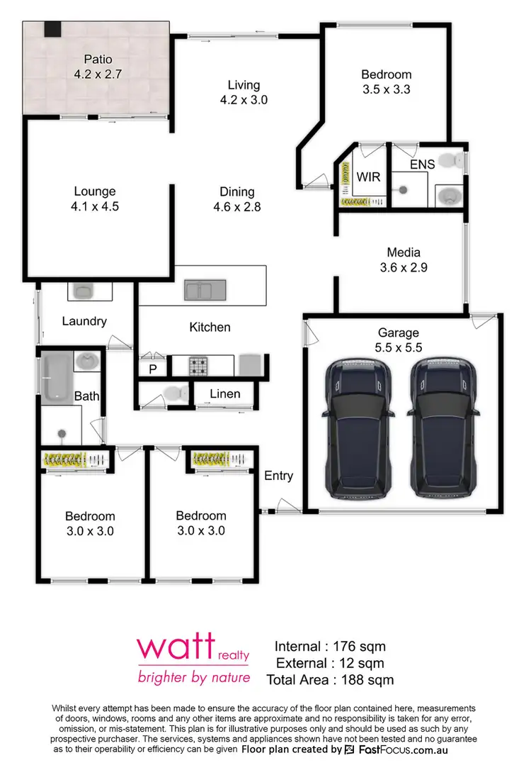 Floorplan of Homely house listing, 9 Starlight Place, Aspley QLD 4034