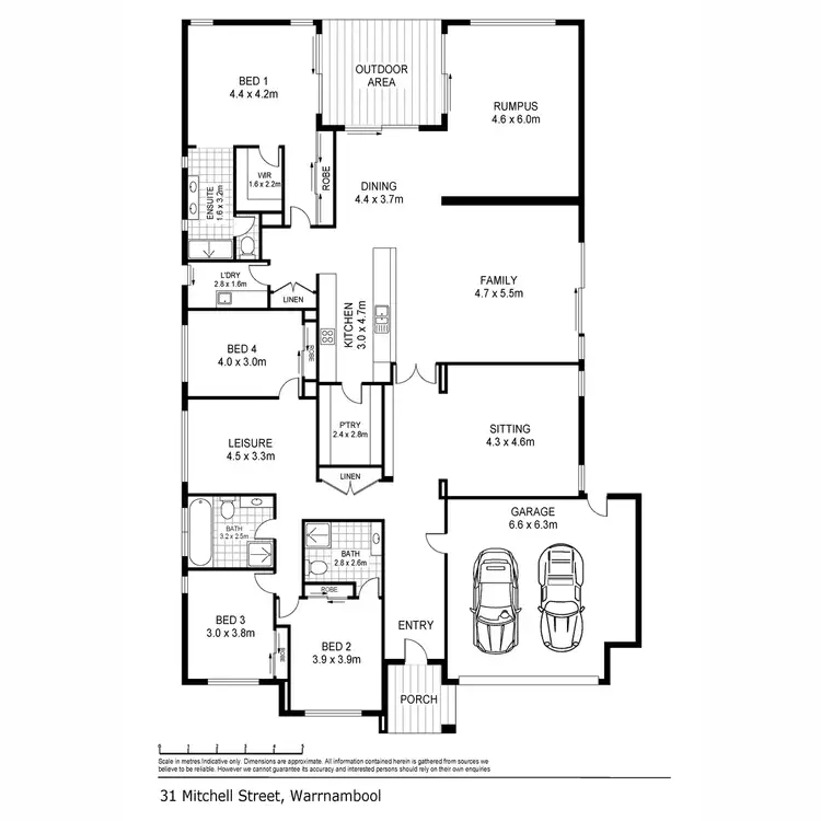 Floorplan of Homely house listing, 31 Mitchell Street, Warrnambool VIC 3280