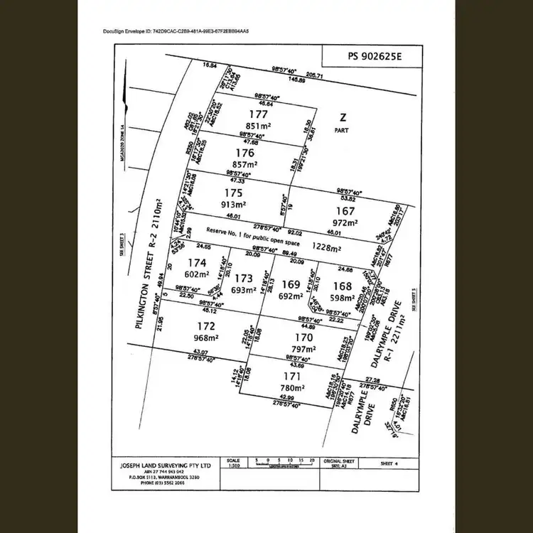 Floorplan of Homely land listing, 22 Pilkington Street, Warrnambool VIC 3280