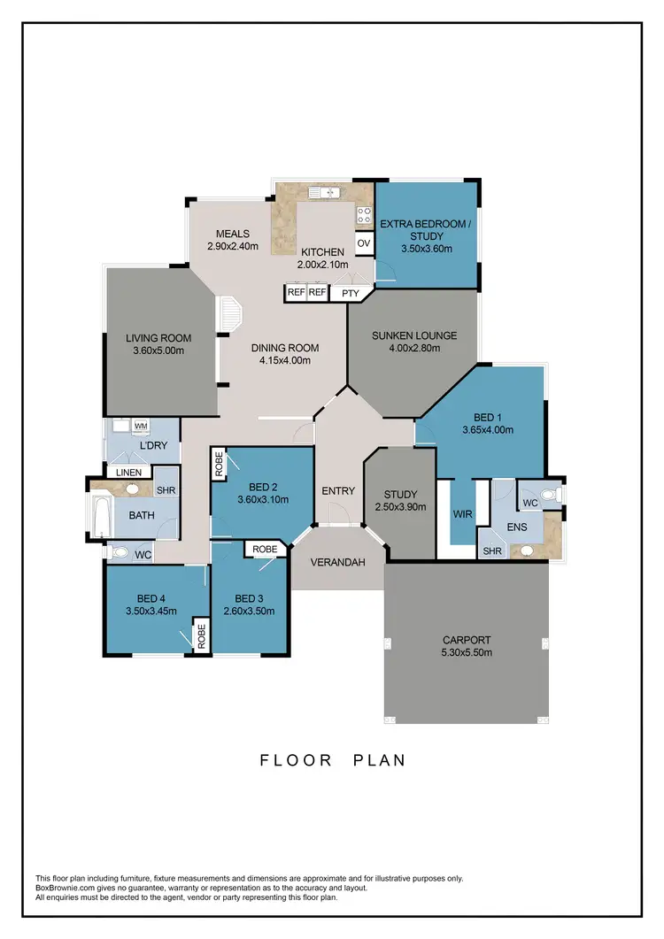 Floorplan of Homely house listing, 100 The Broadview, Landsdale WA 6065