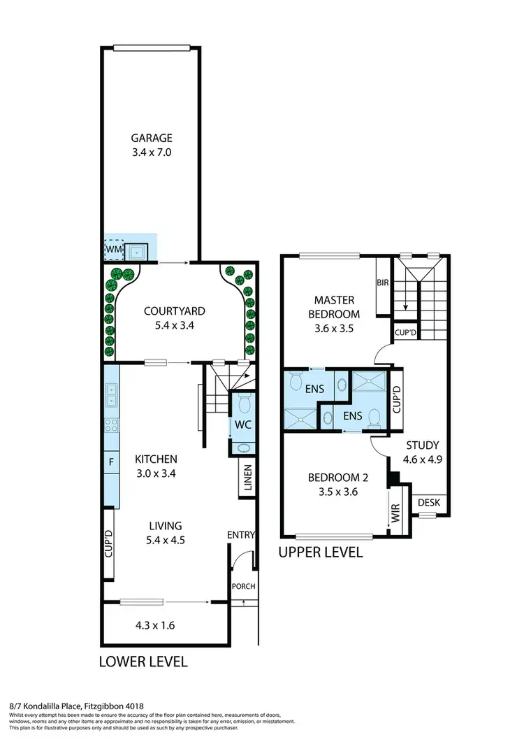 Floorplan of Homely townhouse listing, 8/7 Kondalilla Place, Fitzgibbon QLD 4018