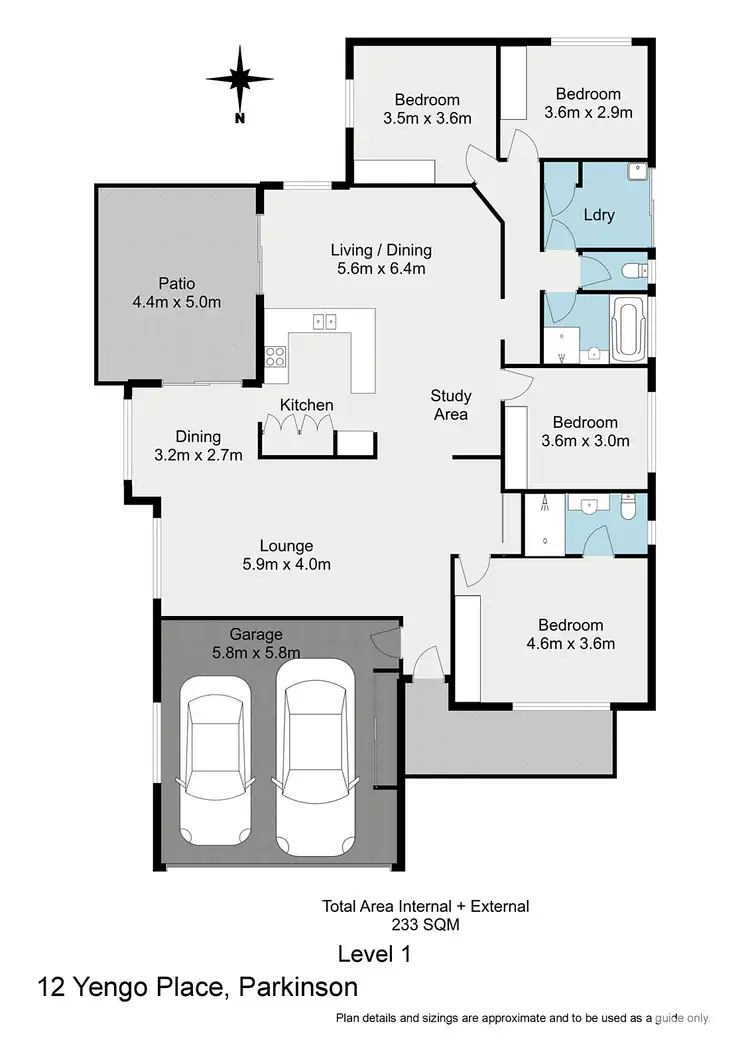 Floorplan of Homely house listing, 12 Yengo Street, Parkinson QLD 4115