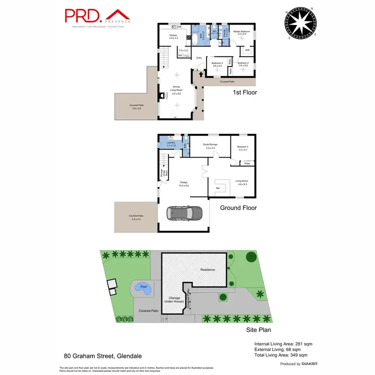 Floorplan of Homely house listing, 80 Graham Street, Glendale NSW 2285